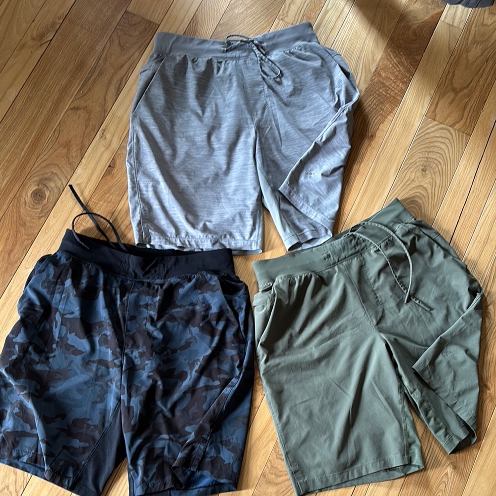 Men's Casual Shorts - Gray, Black Camo, Olive